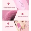 Cleaning Tools Accessories Silicone Face Washing Machine Ultrasonic Vibration Waterproof Powered Cleansing Devices Brushes Home Use Beauty Health 230327