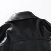 Skórzana kurtka męska Faux Pu Mężczyźni czarny miękki motocykl motocyklowy płaszcze Mężczyzna Bomber Pockets Ubrania 230328