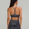 Lu Lu Sports Dye Women Tie Bras Topps Neck Finess Tank Bh Vest Solid Workout Breatble Dry Tor Top Kvinna