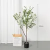装飾的な花120-180cm人工オリーブの木の床植物家の装飾用のポット取り外し可能で柔らかい