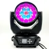 プロの DJ ステージマシン DMX512 ズームビームサークルコントロールヘッド/LED ビームウォッシュ LED バー 19x15W RGBW/LED ズームライト