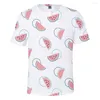 Men's T Shirts Fruit 3D Print Shirt Male/female Summer Cool Short Sleeve Loose Casual O-Neck High Quality Fashion Tee