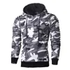 Sous-vêtement thermique pour hommes Hoodies Hommes Casual Slim Camouflage Windbreaker Sweat À Capuche Streetwear Hip Hop Sportswear Survêtements