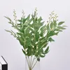 Dekorativa blommor Trendiga realistiska fräscha blommor Arrangemang Artificial Willow Leaves Branch UV-resistent Fake Plant Home Decor