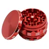 Smoking Pipes 50.55.63.75.100 aluminum alloy flat audio white edge multi-color grinder cigarette smoker smoker