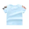 Summer New Baby Kids Boys Fashion Breathable Short Sleeve Cotton Shirt Tops 1-6Y