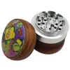 Smoking Pipes 63-4mm wood aluminum manual lightable wood cigarette grinder grinder usb interface rechargeable grinder