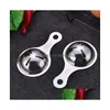 Other Kitchen Tools Creative Egg Yolk Separator 304 Stainless Steel Utensils For Making Mask Ba Dhta0