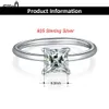 Queen Moissanita's Effie Ring Verlobungsring, einzigartiger Damenring aus Sterlingsilber, Diamantfarbe 1CT D SMR57 Z0327