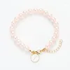 Strand Twelve Constellations Pink Natural Pearl Fashion Women'S Bracelet High-End Accessories Cold Style Jewelry Wholesale