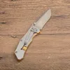 Nouveauté G3513 couteau pliant de poche 8Cr18Mov lame à pointe de chute en satin poignée en acier inoxydable Camping en plein air randonnée EDC Pocket Folder Knives