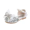 Sandales filles sandales 2023 nouvelle mode d'été petite fille princesse sandales enfants arc sandales bébé spectacle enfants chaussures E649 W0327