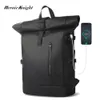 Schultaschen Heroic Knight Männer Rucksack Wasserdicht Rollup Frauen Reisen Erweiterbar USB Aufladen Große Kapazität Laptop Tasche Mochilas 230328