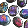 Chunky Shimmery Purple Labradorite Palm Stone Gemstone Arts Polished Natural Freeform Multicolor Sunset Spectrolite Quartz Crystal Pocket Worry Stones Healing