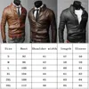 Herenjacks 2023 merk mannen motorfiets pu lederen slanke jas jas gothic vintage biker plus size heren standaard kraagjassen