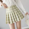 Jupes d'été femmes jupe à plaid haute taille chic jupe plissée femelle mode harajuku dames mini jupes décontractées femme mignonne jupe courte 230328