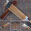 Watercolor Brush Pens 6PCS/Set Wolf Hair Calligraphy Brush Chinese Writing Brush Paint Brush Artist Drawing Watercolor Painting Brushes School Supplie