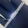 PASS TESTER DAIMOND GRA شهادات 6 مم 8 ملم عرض واحد 925 Sterling Silver VVS MOISSANITE CUSAN