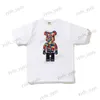 Men's T-Shirts Short Sleeve Camo Cartoon Violent Bear 2023 Summer New Premium Half Sleeve Men's T-Shirt T230328