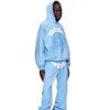 Mens Hoodies Sweatshirts Mens Hoodies Sweatshirts Sky Blue Sp5der Hoodie Men Women 1 Hip Hop Young Thug Spider Hoodie World Wide 555555 Sweatshirts Loose P P