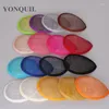 Headpieces Purple Or 17Colors Select 5.2"(13CM) Sinamay Fascinator Teardrop Base Hair Accessories DIY 12PCS/Lot MYQH024