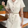 2023 Designer women's Casual Dresses fashion knitwear outerwear short sleeved vest woman dresse luxury vintage letter-printed long sleeved sweater skirt