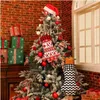 Sublimation Blanks Blank Christmas Stockings Dog Cat Paw Shape Xmas Stocking Plaid Socks Drop Delivery 202 Dh70J