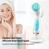 Reinigingsgereedschap Accessoires 3 op 1 Elektrische roterende reinigingsborstel Waterdichte poriën Ceaner Diepe reiniging Spin Borstel Blackhead Remover Massage 230327