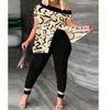 Zomer 3xl vrouwen tweedelig broek outfits sexy onregelmatige korte mouwen