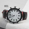 Wristwatches Fashion Faux Leather Mens Analog Quarts Watches Blue Ray Men Wrist Watch 2023 Top Casual Clock