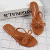 Slippers Helisha Summer New Women's Fashion Solid Color Flip Flops Indoor Outdoor Wear Casual Bow Jelly Slippers Daily Beach Shoes Female G230328