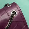 Pleated Cowhide Niki Chain Shoulder Bags Designers Woman Messenger Handbag Purple Courier Bag Luxury Small Capacity Real Leather Bags 10A Top Quality