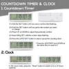 Timery kuchenne Big Digital Countdown Days Timer Zegar - 999 dni odliczanie zegara zegara dla studiów Lab Kitchen White 230328