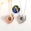 Chaînes Bshy personnalisé Projection Po collier personnalisé pendentif pour animaux de compagnie saint valentin chaîne pâques mémorial mère bijoux