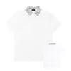 メンズポロスデザイナーラグジュアリーブランド刺繍ポロシャツ夏の男性女性TシャツコットンスウェットシャツファッションラペルプルオーバーティーショートスリーブTシャツ9IRN
