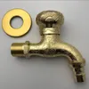 Bathroom Sink Faucets Zinc Alloy European Antique Faucet Single Cold Washing Machine Mop Pool Into The Wall Retro Outdoor