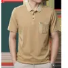 Hommes Polos marque mode coton grande poche vêtements pour hommes polos pour hauts à manches courtes tee vêtements 428 230328