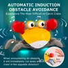 Learning Toys Induction Escape Crab Toddlers Toy Light Music Crawling Fun For Children Educational Rechargeable Birthday Gifts 230327