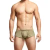 Mäns shorts män casual shorts sexig bugle påse lösa mini boxershorts sommar andningsbara underkläder trosor sport träning underbyxor stammar w0327