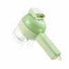 Fruit Vegetable Tools 4 In1 Multifunctional Electric Vegetable Cutter Rotate Slicer Garlic Mud Masher Garlic Chopper Cutting Pressing Mixer Food Slice 230328