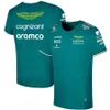 Camisetas masculinas 2023 Popular Aston Martin F1 Tshirt Fernando Alonso forla One Racing Design Crewne Sorto