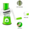 Fruit Vegetable Tools Vegetable Slicer Manual Fruit Kitchen Tools Grater Vegetable Chopper 3 In 1 Round Cutter Potato Carrot Spiralizer Home Gadget 230328