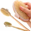 Suchy pędzel do ciała z długim, odłączonym uchwytem bez poślizgu 100% Natural Bristle Cath Shake Brush Cyrkulacja Exfoliation Q5