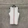 Zomer T-shirt Mouwloos Designer Vest Ademende herenoverhemden Tank Gestreepte rug Katoenen vesten Aziatische maat M-5XL