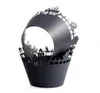 Halloween Cupcake Wrappers Baking Cup Hollow Out Black Cat Spider Castle Pumpkin Paper Cake Wrapper Party Decorations