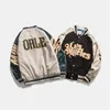 Men's Jackets Embroidery Baseball Jacket Women Men Couple Unisex Coat Hip Hop Streetwear Patchwork PU Leather Oversize Varsity Bomber Jackets 230328