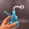 En gros 14mm femelle forme de gourde verre brûleur à mazout tuyau arc-en-ciel coloré barboteur narguilé eau Dab Rigs bong pour fumer