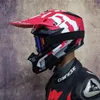 オートバイヘルメットモトクロスアダルトヘルメットATV SUVダウンヒルマウンテンバイクDHフードクロスヘルムカパセテドット承認