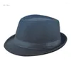 Berets Retro Fedora Hat All-match Men Felt Ladies Vintage Hats Party Gentleman Casual Style Top Bonnet Cosplay