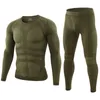 Męskie dresy męskie Zima bielizna termiczna Zestaw termiczny Long Johns Mężczyzna Funkcjonalny Trening Camo Sports Sexy Fitness Long Johns Run Tracksuit W0328